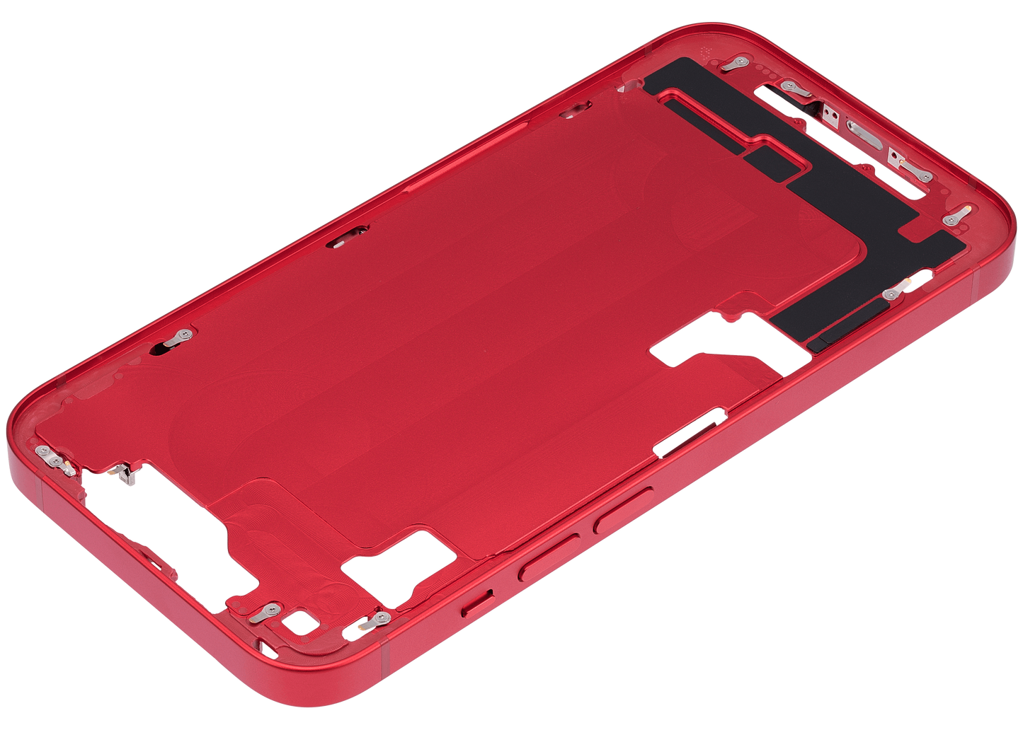Mid-Frame Housing W/ Small Parts For iPhone 14 (US Version) (Aftermarket Plus) (Red)