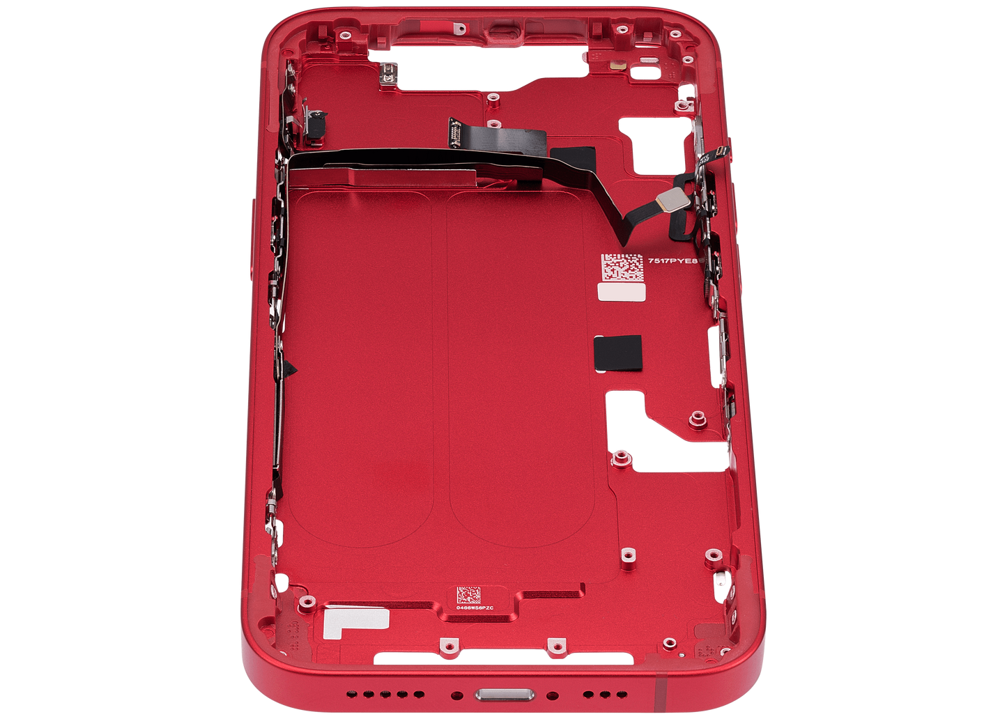Mid-Frame Housing W/ Small Parts For iPhone 14 (US Version) (Aftermarket Plus) (Red)