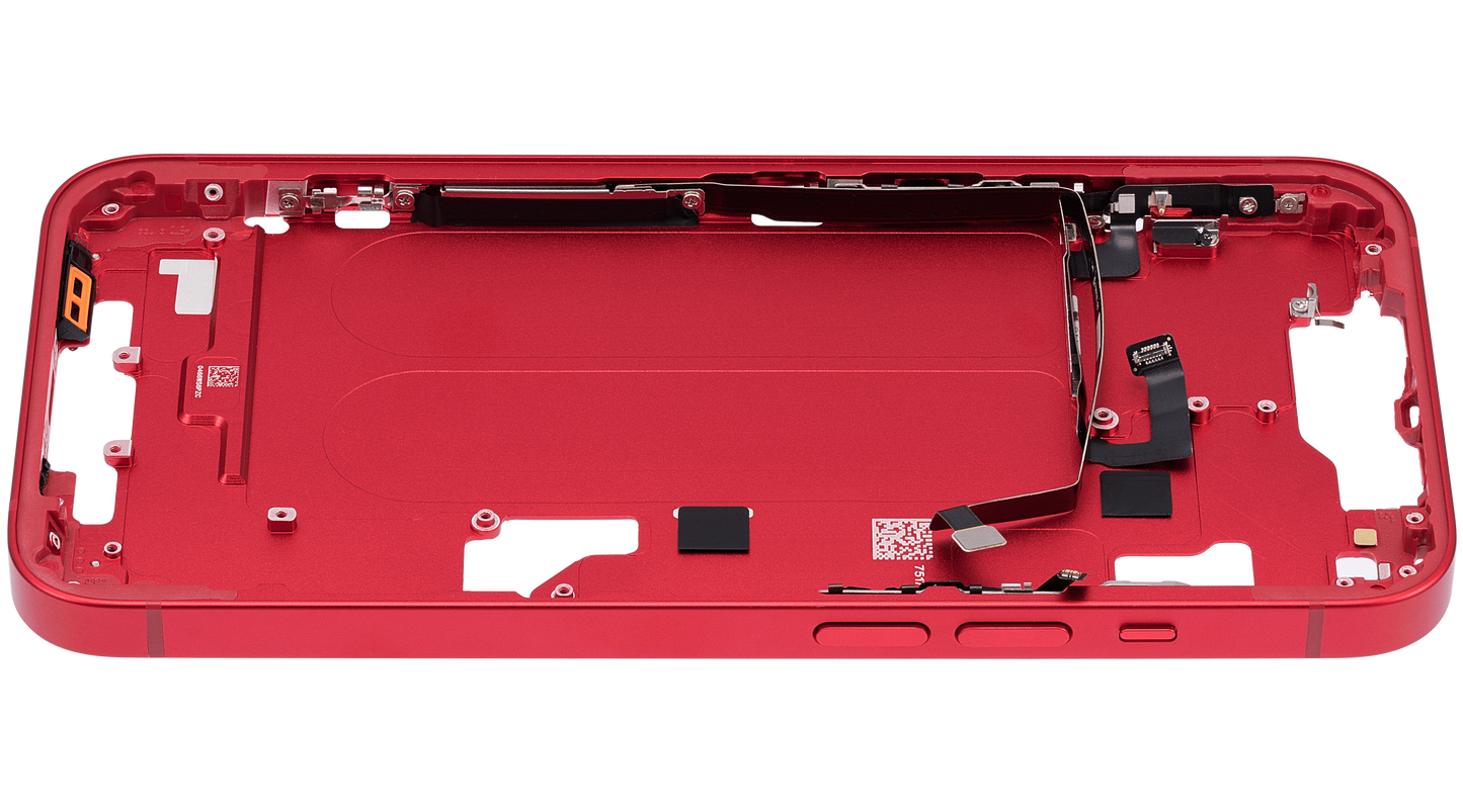 Mid-Frame Housing W/ Small Parts For iPhone 14 (US Version) (Aftermarket Plus) (Red)