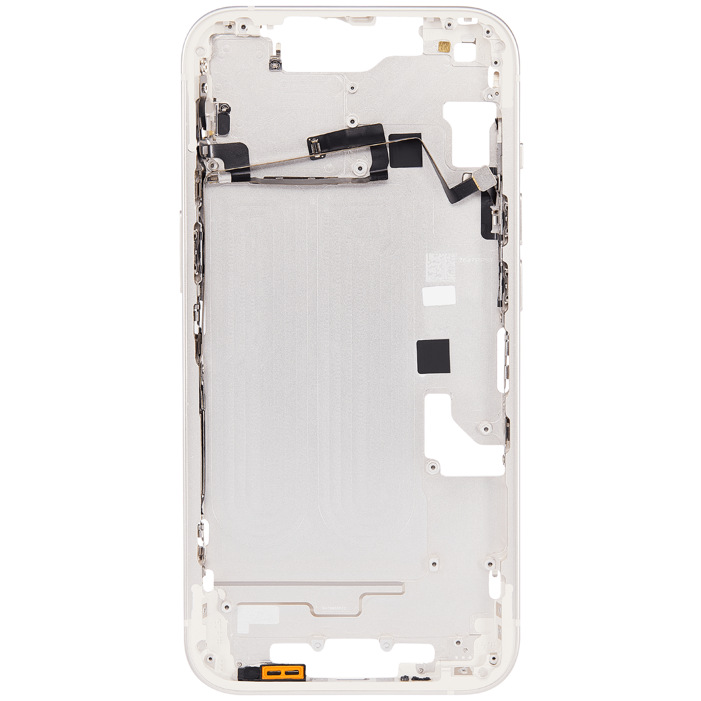 Mid-Frame Housing W/ Small Parts For iPhone 14 (US Version) (Aftermarket Plus) (Starlight)