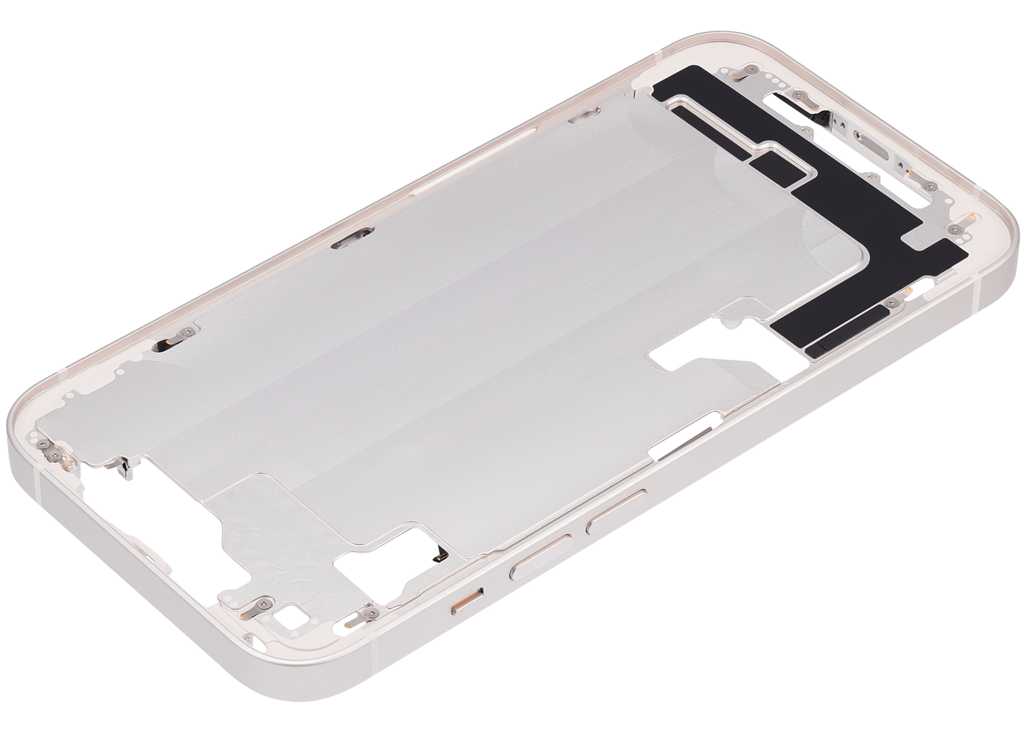 Mid-Frame Housing W/ Small Parts For iPhone 14 (US Version) (Aftermarket Plus) (Starlight)
