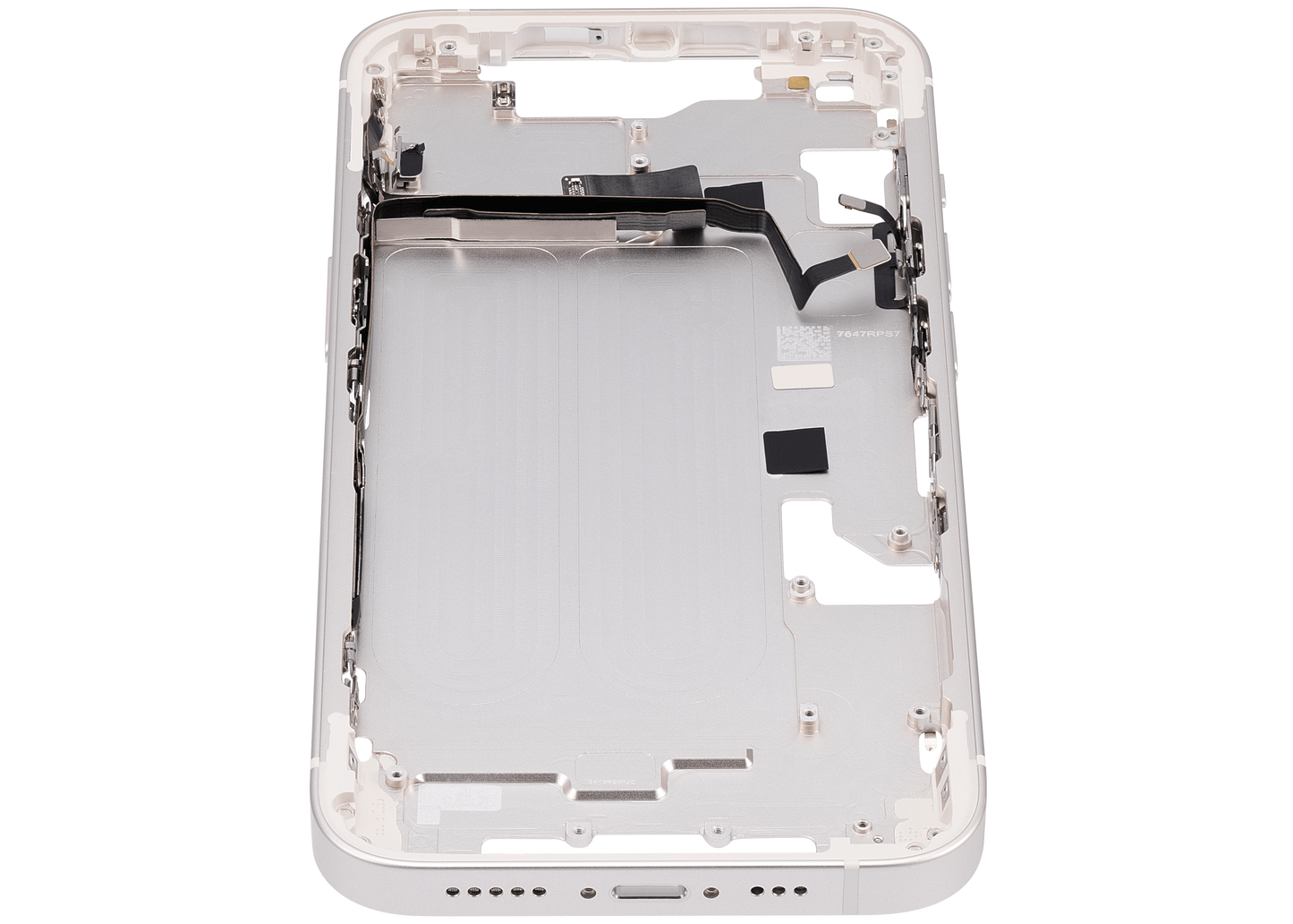 Mid-Frame Housing W/ Small Parts For iPhone 14 (US Version) (Aftermarket Plus) (Starlight)
