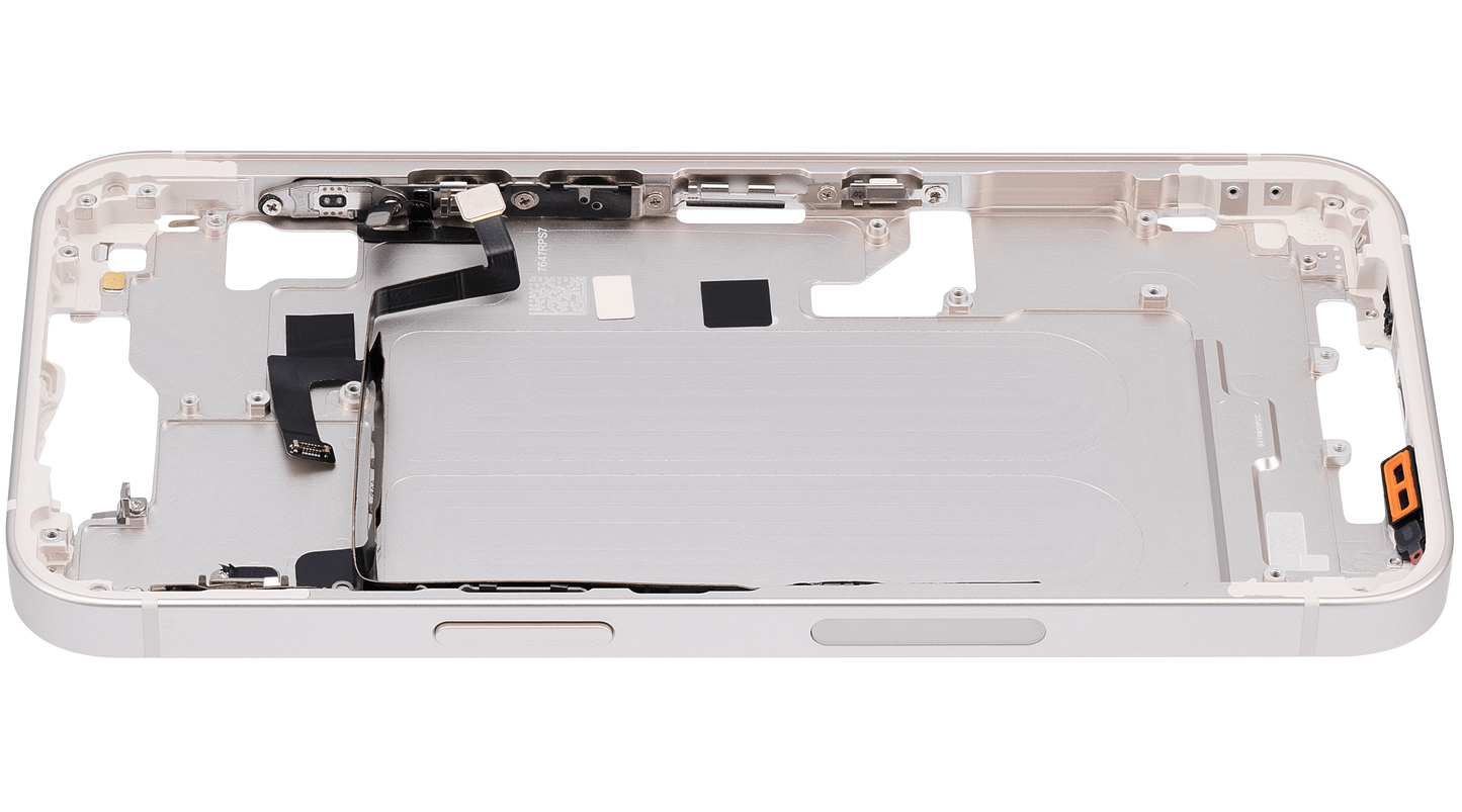 Mid-Frame Housing W/ Small Parts For iPhone 14 (US Version) (Aftermarket Plus) (Starlight)