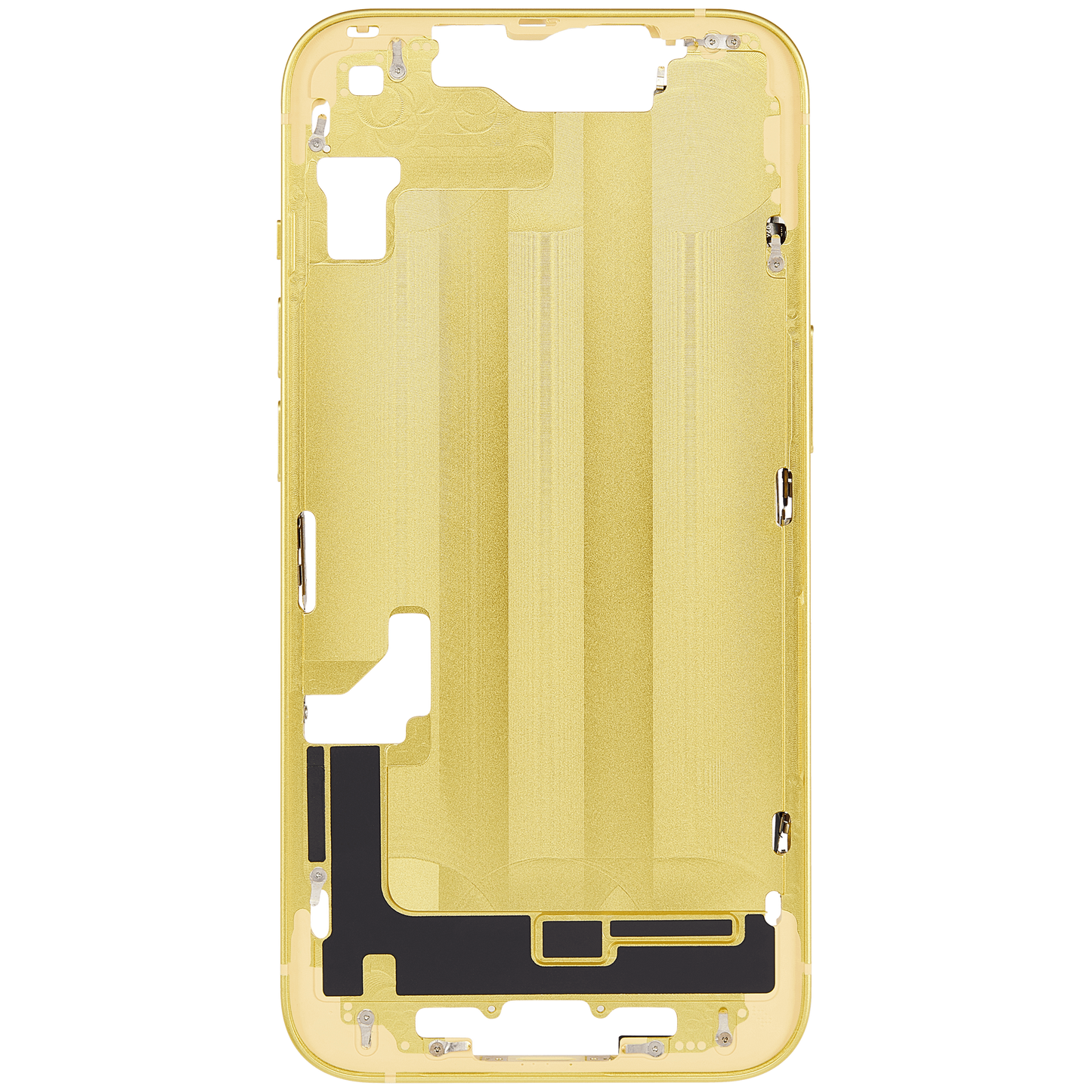 Mid-Frame Housing W/ Small Parts For iPhone 14 (US Version) (Aftermarket Plus) (Yellow)