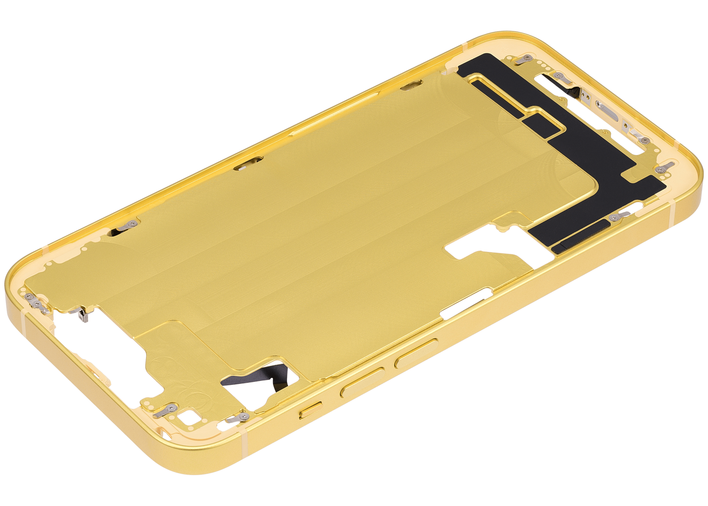 Mid-Frame Housing W/ Small Parts For iPhone 14 (US Version) (Aftermarket Plus) (Yellow)