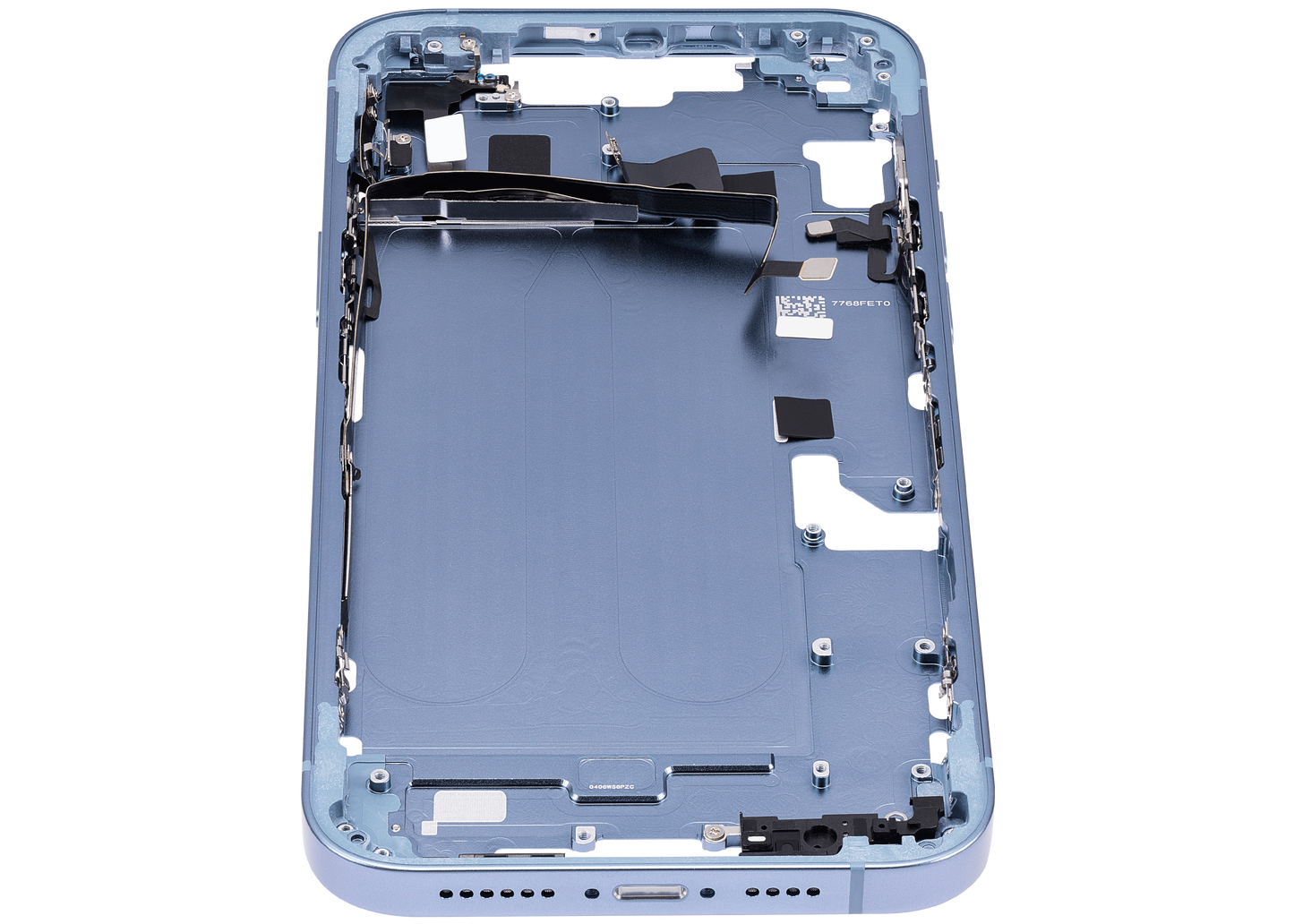 Mid-Frame Housing W/ Small Parts For iPhone 14 Plus (US Version) (Aftermarket Plus) (Blue)