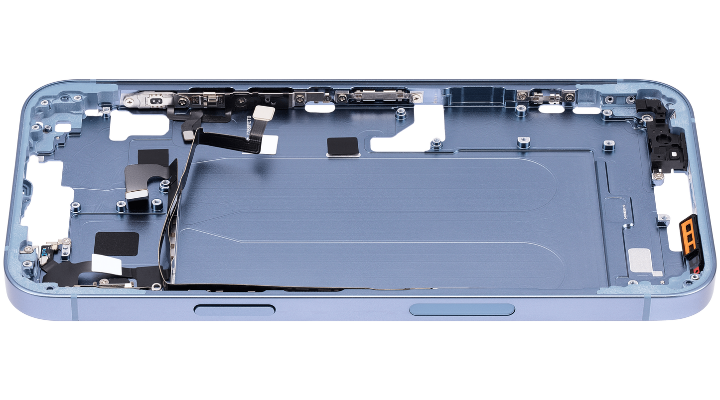 Mid-Frame Housing W/ Small Parts For iPhone 14 Plus (US Version) (Aftermarket Plus) (Blue)