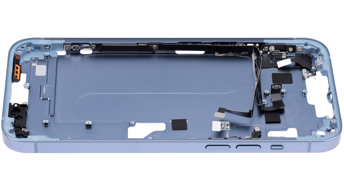 Mid-Frame Housing W/ Small Parts For iPhone 14 Plus (US Version) (Aftermarket Plus) (Blue)