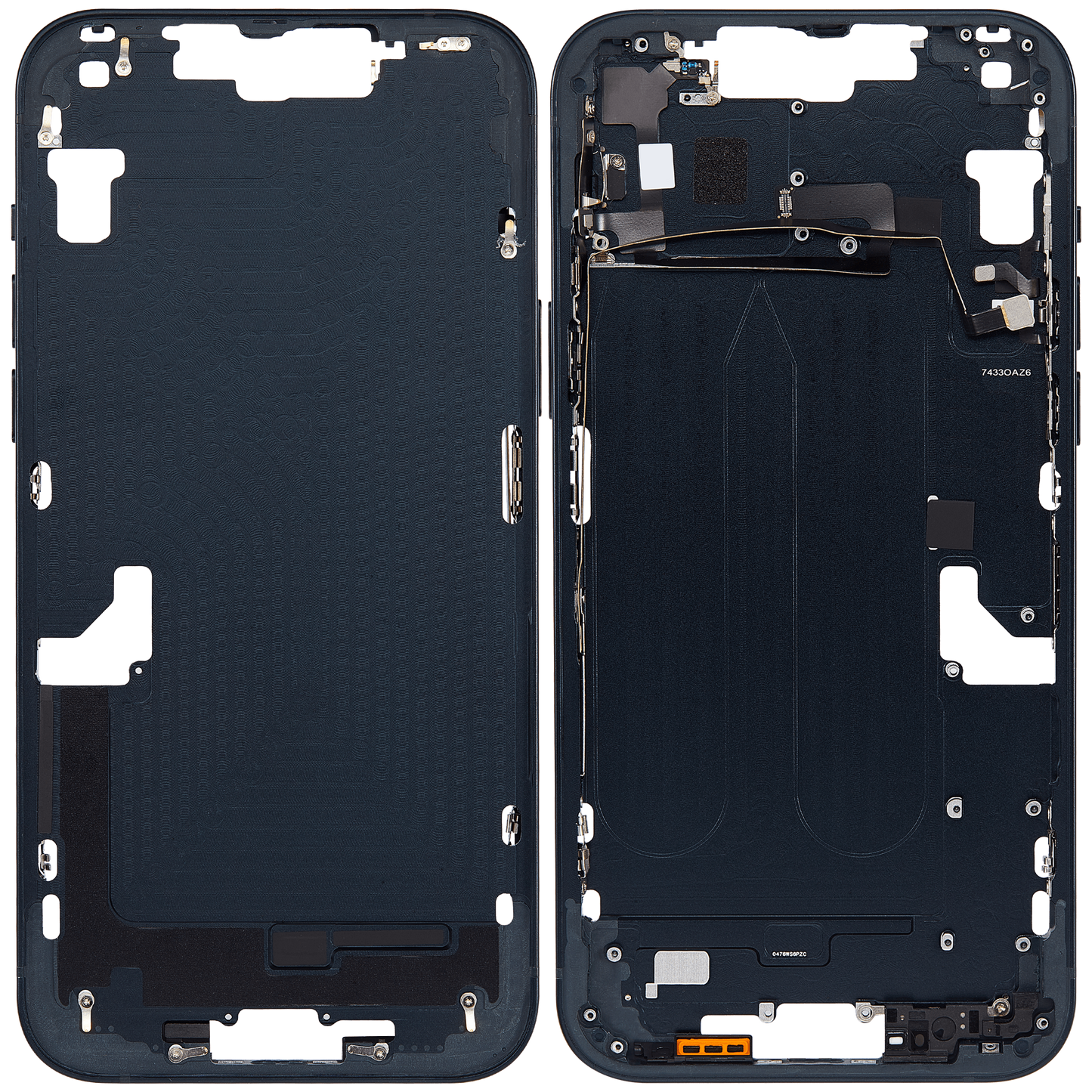 Mid-Frame Housing W/ Small Parts For iPhone 14 Plus (US Version) (Aftermarket Plus) (Midnight)