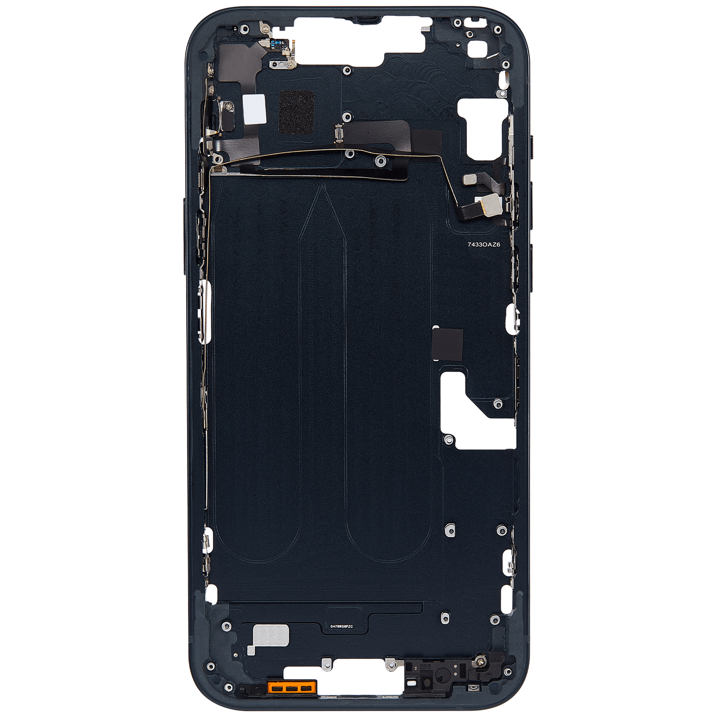 Mid-Frame Housing W/ Small Parts For iPhone 14 Plus (US Version) (Aftermarket Plus) (Midnight)