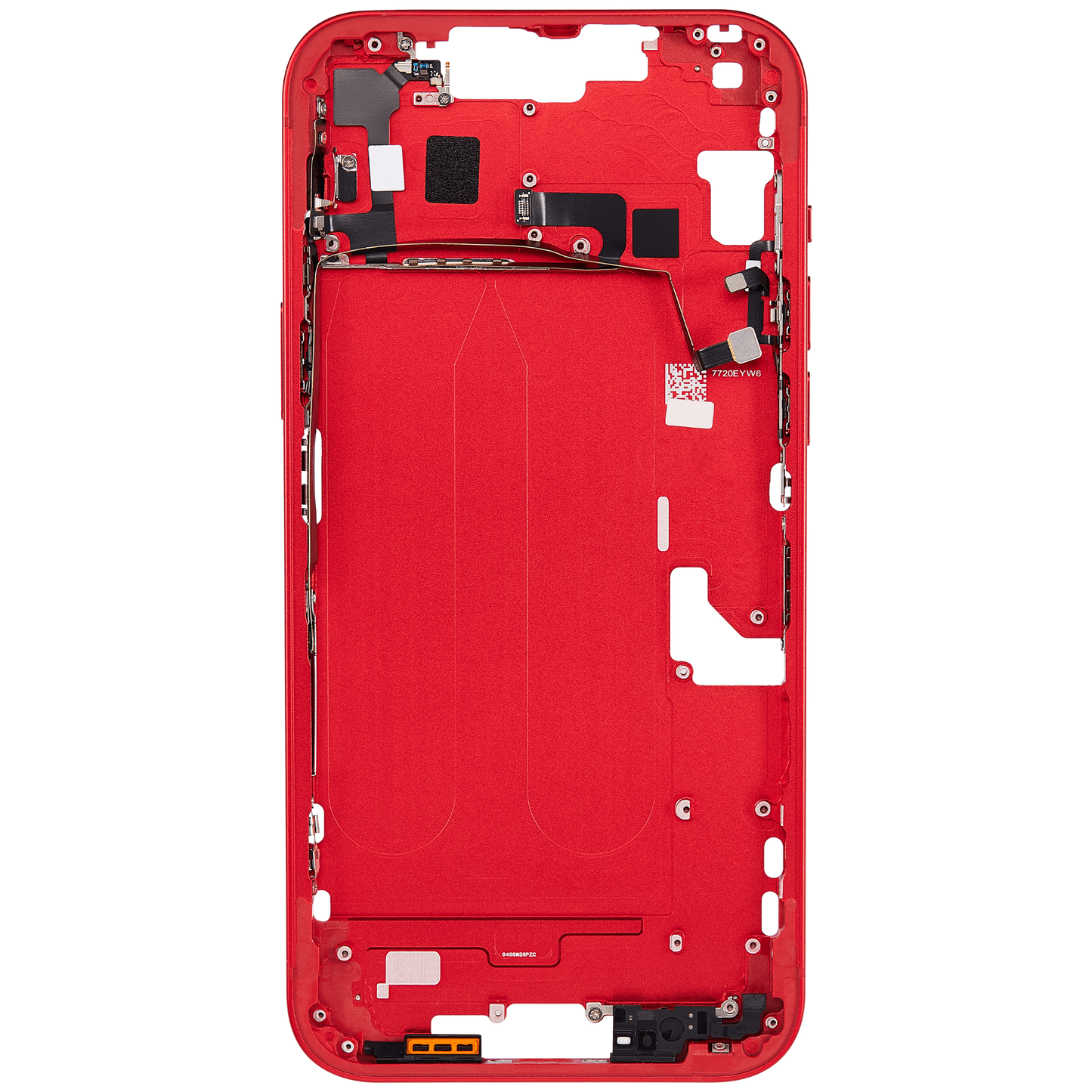 Mid-Frame Housing W/ Small Parts For iPhone 14 Plus (US Version) (Aftermarket Plus) (Red)