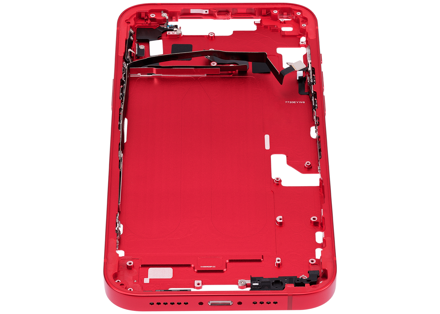Mid-Frame Housing W/ Small Parts For iPhone 14 Plus (US Version) (Aftermarket Plus) (Red)