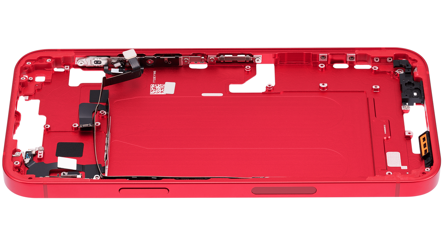 Mid-Frame Housing W/ Small Parts For iPhone 14 Plus (US Version) (Aftermarket Plus) (Red)