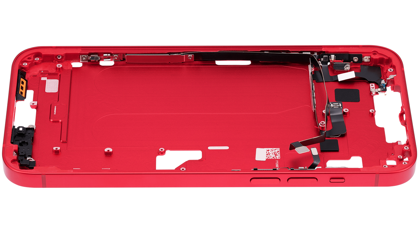 Mid-Frame Housing W/ Small Parts For iPhone 14 Plus (US Version) (Aftermarket Plus) (Red)