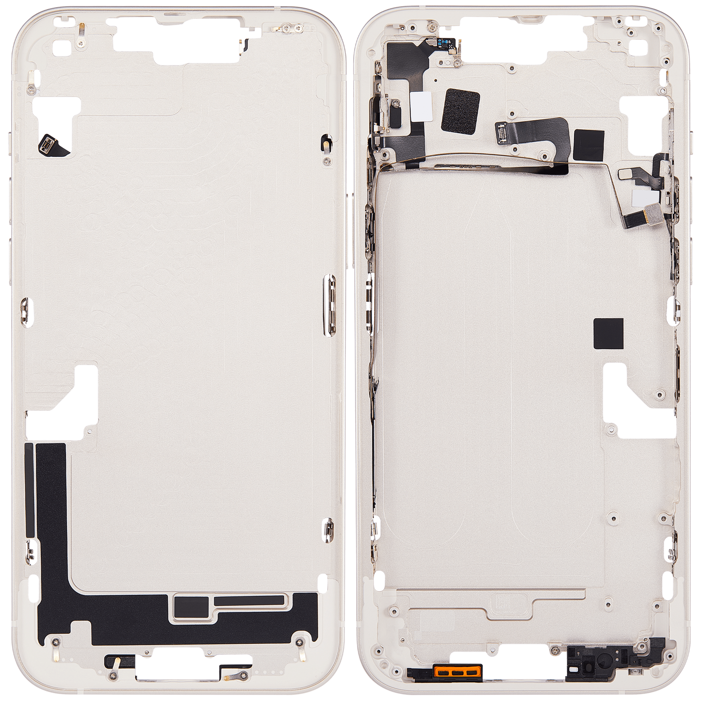 Mid-Frame Housing W/ Small Parts For iPhone 14 Plus (US Version) (Aftermarket Plus) (Starlight)