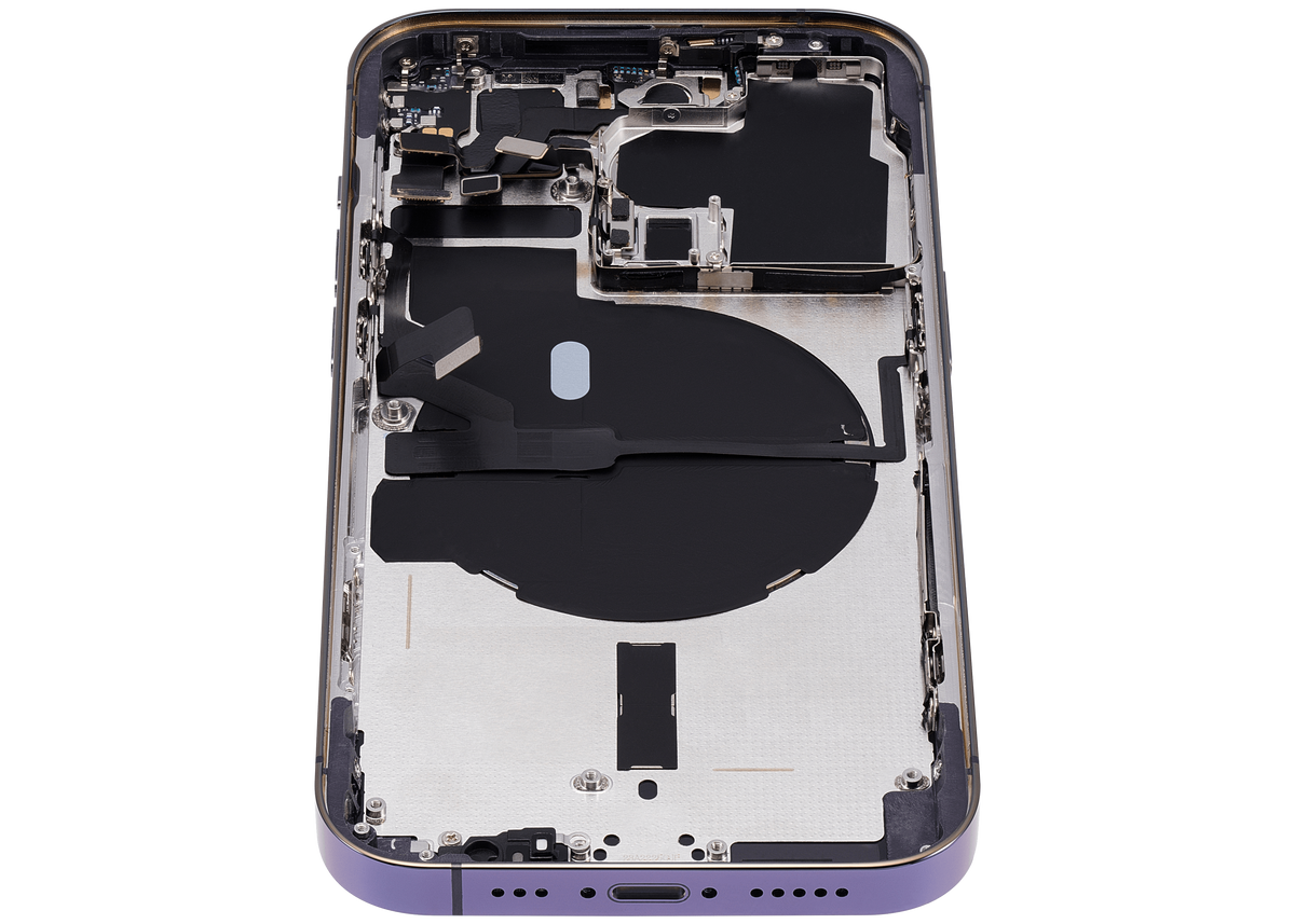 Back Housing W/ Small Parts For iPhone 14 Pro (US Version) (Aftermarket Plus) (Deep Purple)