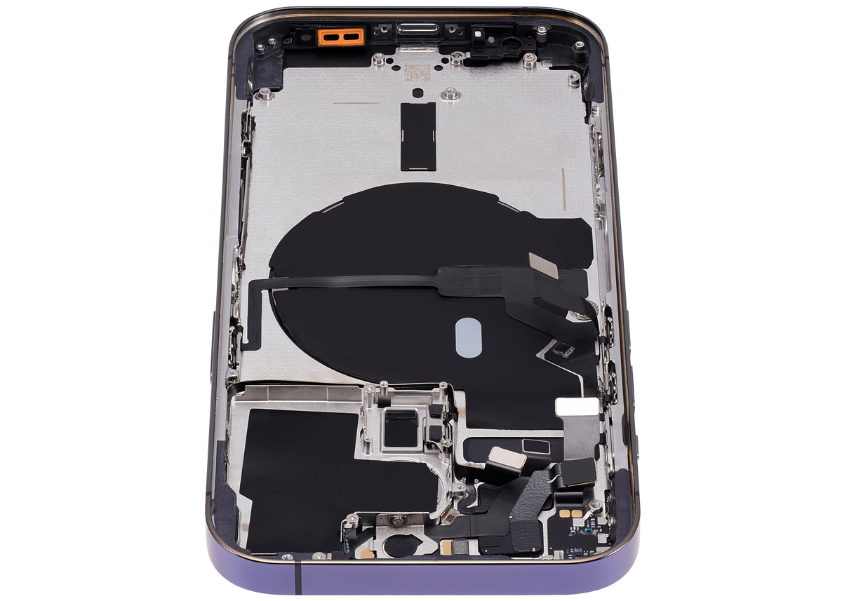 Back Housing W/ Small Parts For iPhone 14 Pro (US Version) (Aftermarket Plus) (Deep Purple)