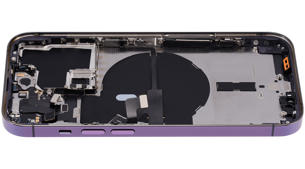 Back Housing W/ Small Parts For iPhone 14 Pro (US Version) (Aftermarket Plus) (Deep Purple)
