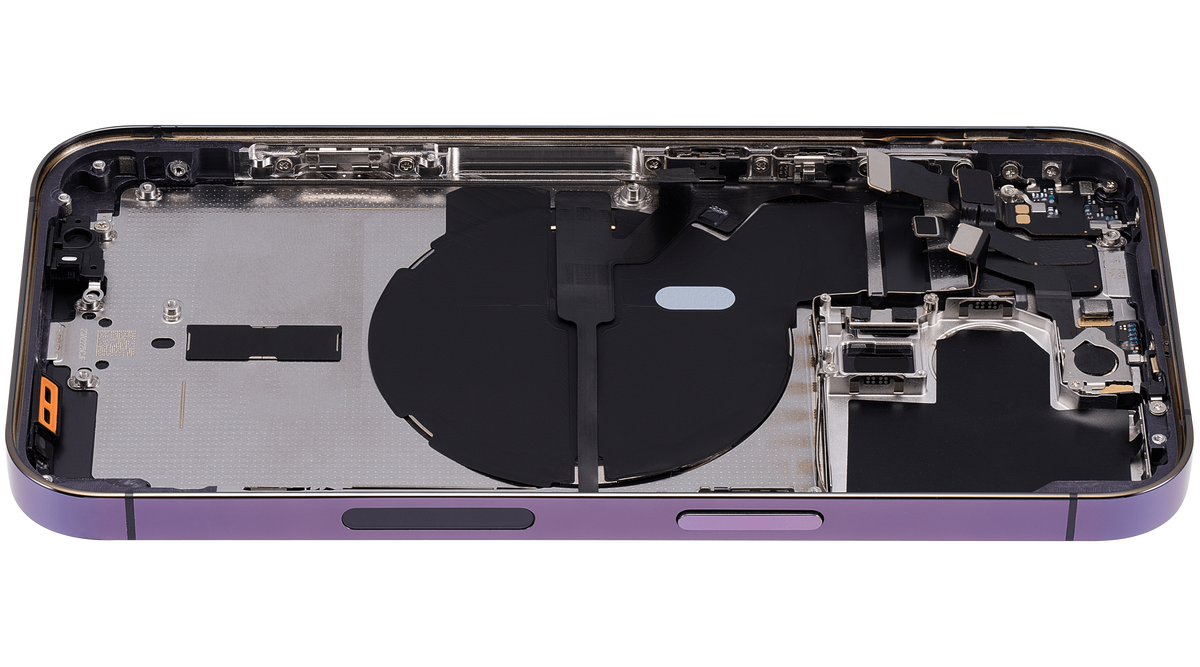 Back Housing W/ Small Parts For iPhone 14 Pro (US Version) (Aftermarket Plus) (Deep Purple)