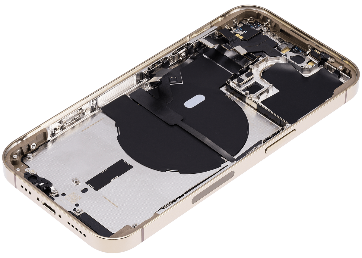 Back Housing W/ Small Parts For iPhone 14 Pro (US Version) (Aftermarket Plus) (Gold)