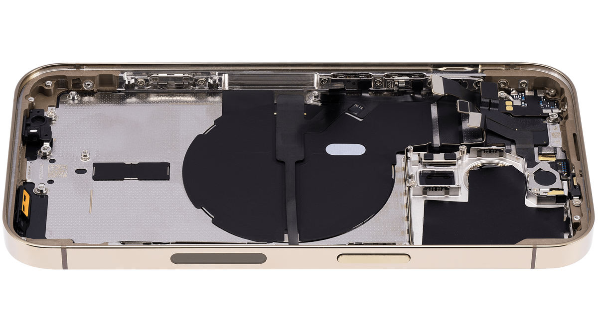 Back Housing W/ Small Parts For iPhone 14 Pro (US Version) (Aftermarket Plus) (Gold)