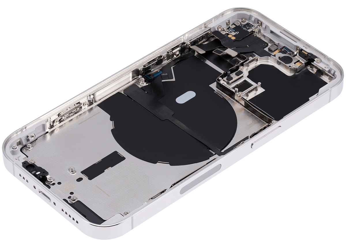 Back Housing W/ Small Parts For iPhone 14 Pro (US Version) (Aftermarket Plus) (Silver)
