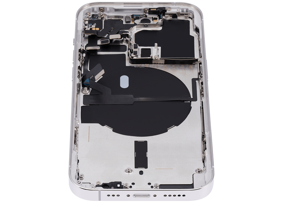 Back Housing W/ Small Parts For iPhone 14 Pro (US Version) (Aftermarket Plus) (Silver)