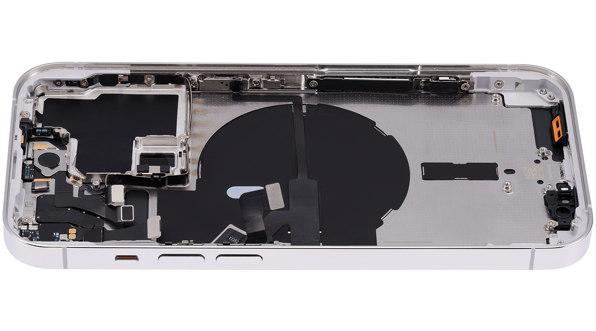 Back Housing W/ Small Parts For iPhone 14 Pro (US Version) (Aftermarket Plus) (Silver)
