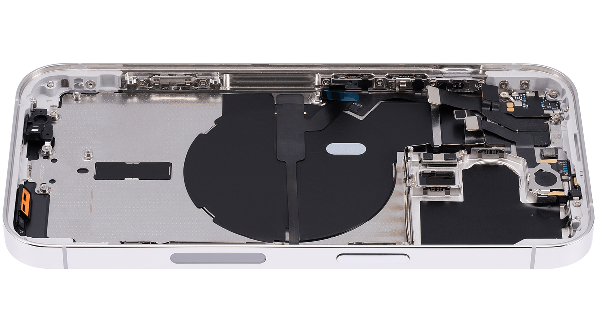 Back Housing W/ Small Parts For iPhone 14 Pro (US Version) (Aftermarket Plus) (Silver)