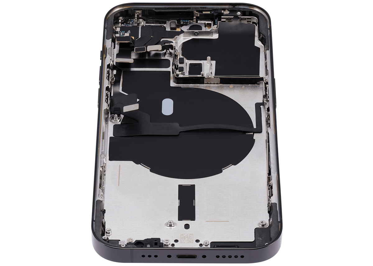 Back Housing W/ Small Parts For iPhone 14 Pro (US Version) (Aftermarket Plus) (Space Black)