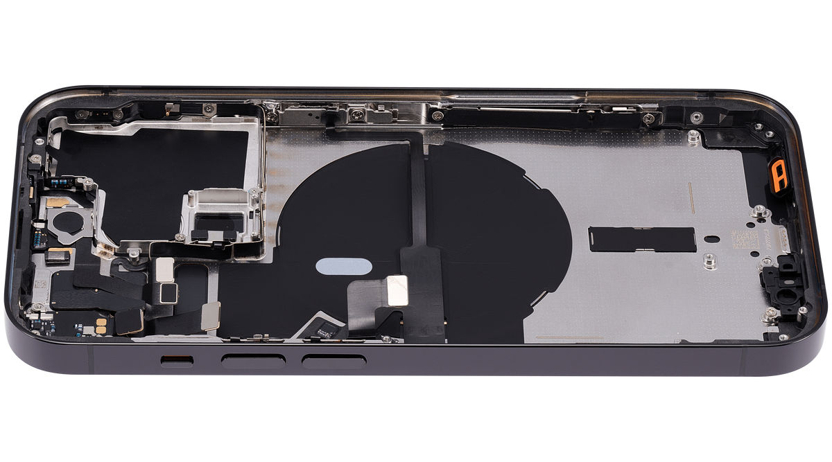 Back Housing W/ Small Parts For iPhone 14 Pro (US Version) (Aftermarket Plus) (Space Black)