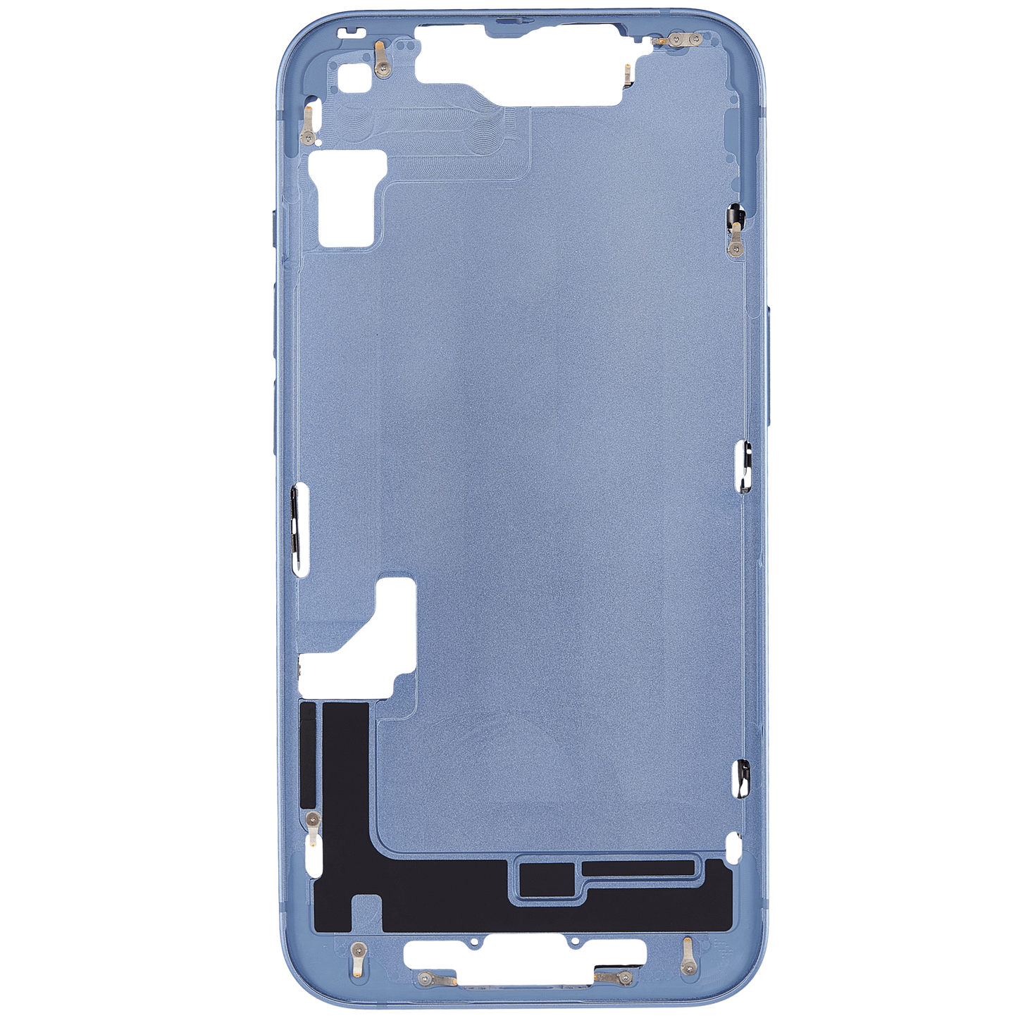 Mid-Frame Housing W/ Small Parts For iPhone 14 (EU / Global Version) (Aftermarket Plus) (Blue)