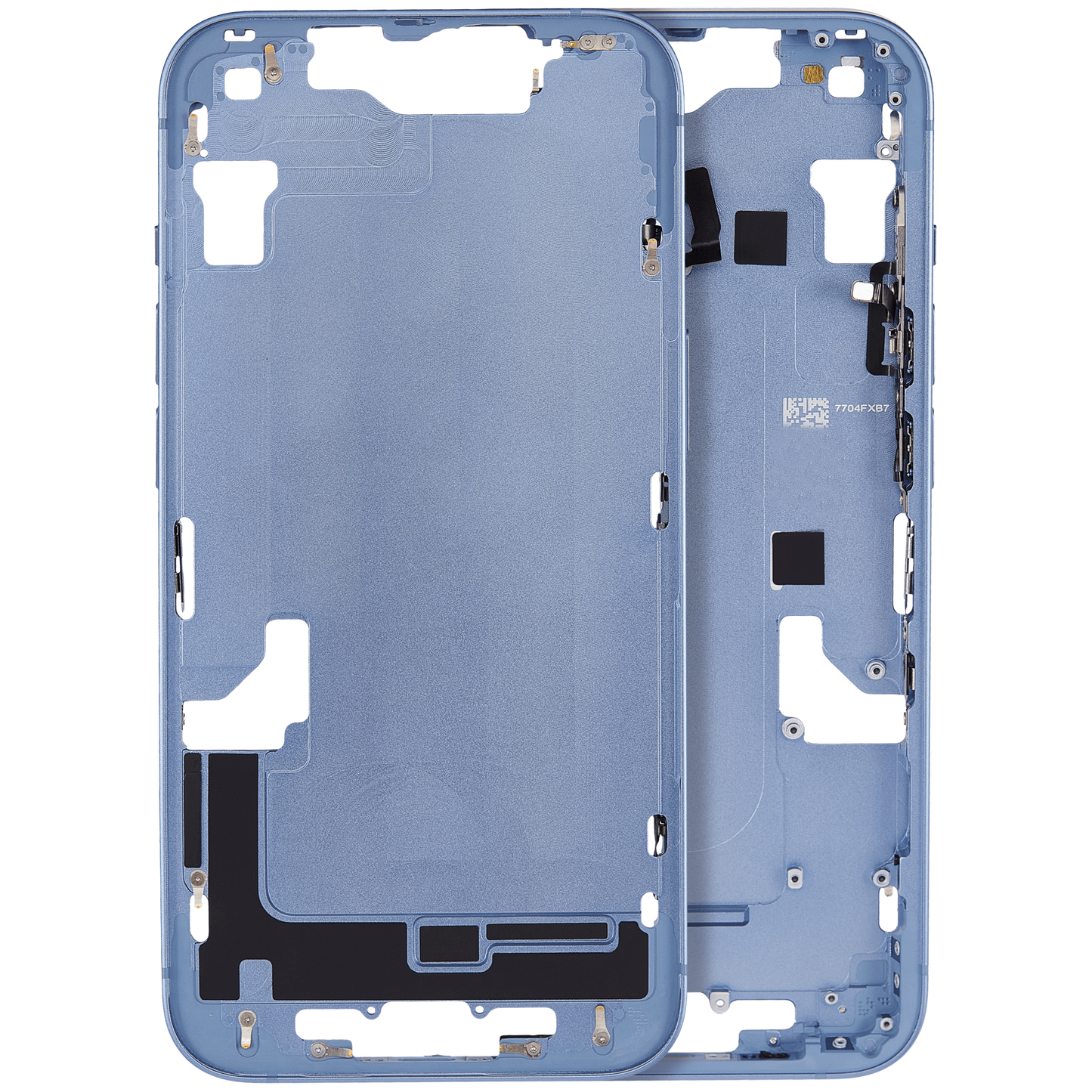 Mid-Frame Housing W/ Small Parts For iPhone 14 (EU / Global Version) (Aftermarket Plus) (Blue)