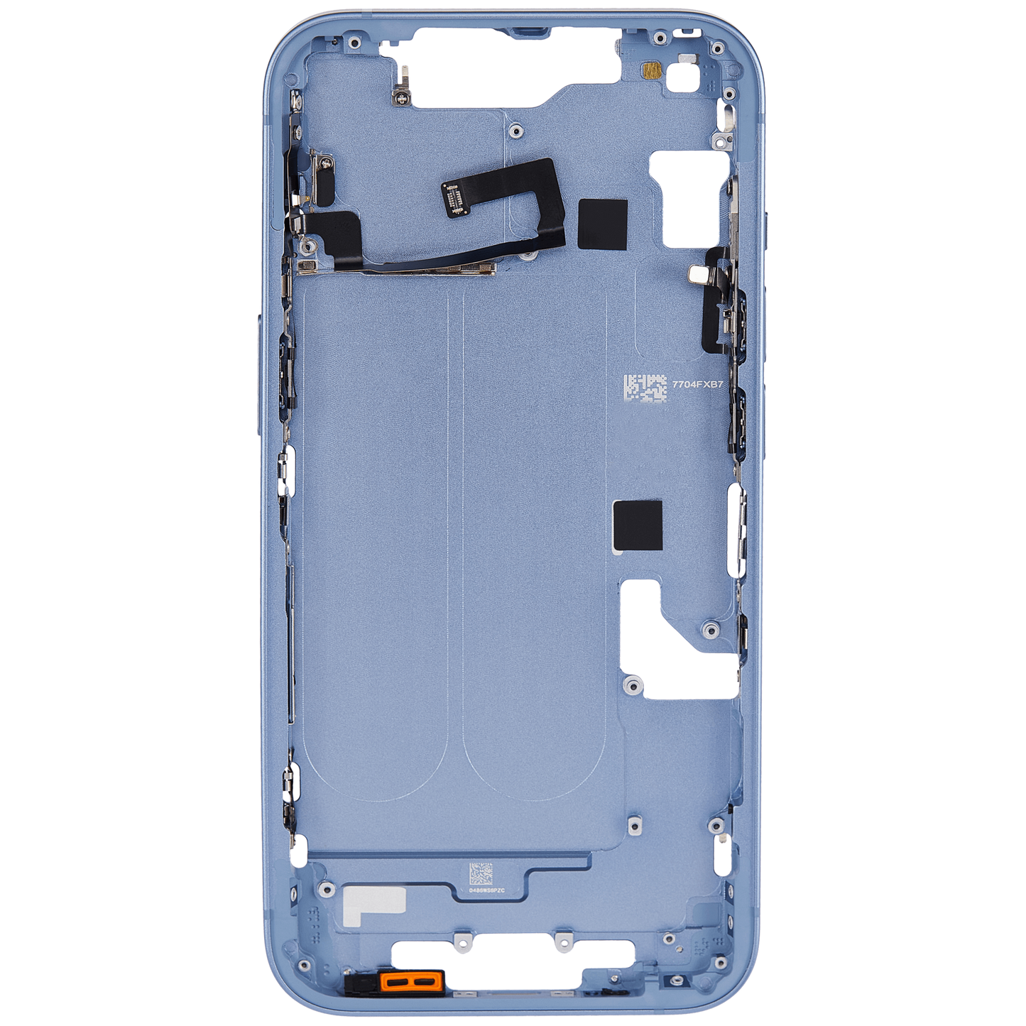 Mid-Frame Housing W/ Small Parts For iPhone 14 (EU / Global Version) (Aftermarket Plus) (Blue)
