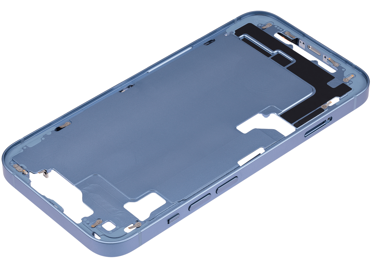 Mid-Frame Housing W/ Small Parts For iPhone 14 (EU / Global Version) (Aftermarket Plus) (Blue)