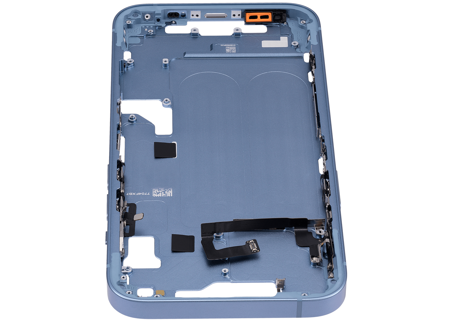 Mid-Frame Housing W/ Small Parts For iPhone 14 (EU / Global Version) (Aftermarket Plus) (Blue)