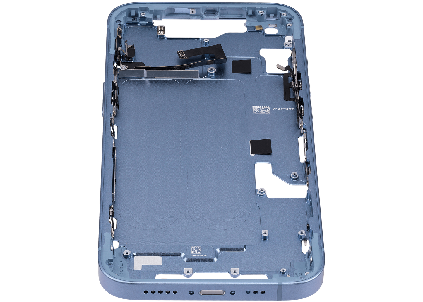 Mid-Frame Housing W/ Small Parts For iPhone 14 (EU / Global Version) (Aftermarket Plus) (Blue)