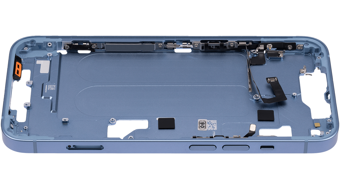 Mid-Frame Housing W/ Small Parts For iPhone 14 (EU / Global Version) (Aftermarket Plus) (Blue)