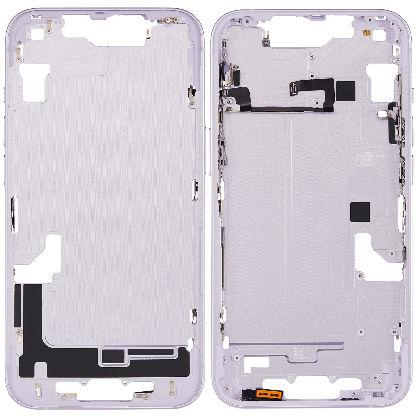 Mid-Frame Housing W/ Small Parts For iPhone 14 (EU / Global Version) (Aftermarket Plus) (Purple)
