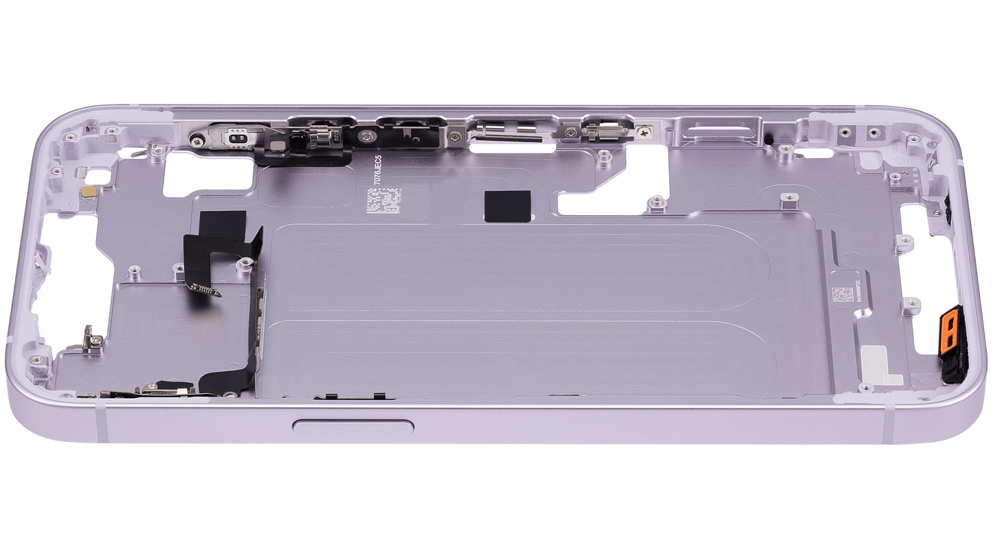 Mid-Frame Housing W/ Small Parts For iPhone 14 (EU / Global Version) (Aftermarket Plus) (Purple)
