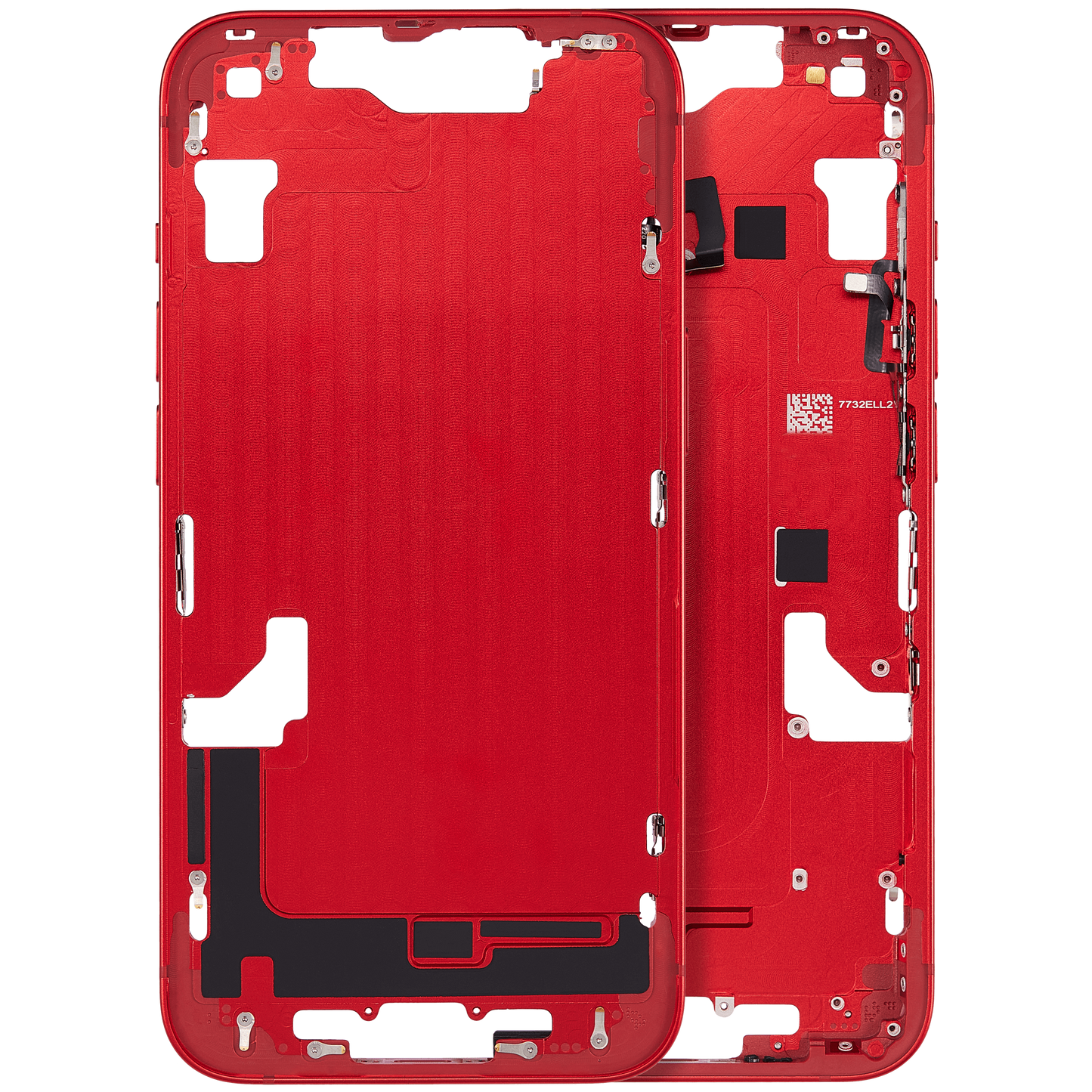 Mid-Frame Housing W/ Small Parts For iPhone 14 (EU / Global Version) (Aftermarket Plus) (Red)