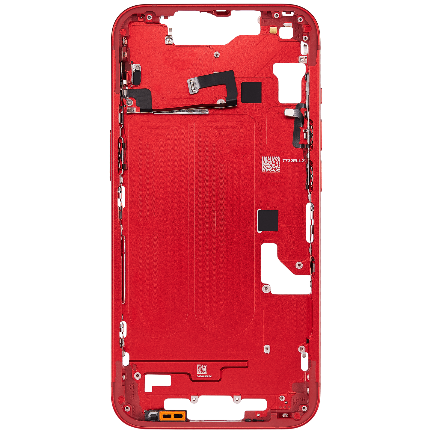 Mid-Frame Housing W/ Small Parts For iPhone 14 (EU / Global Version) (Aftermarket Plus) (Red)