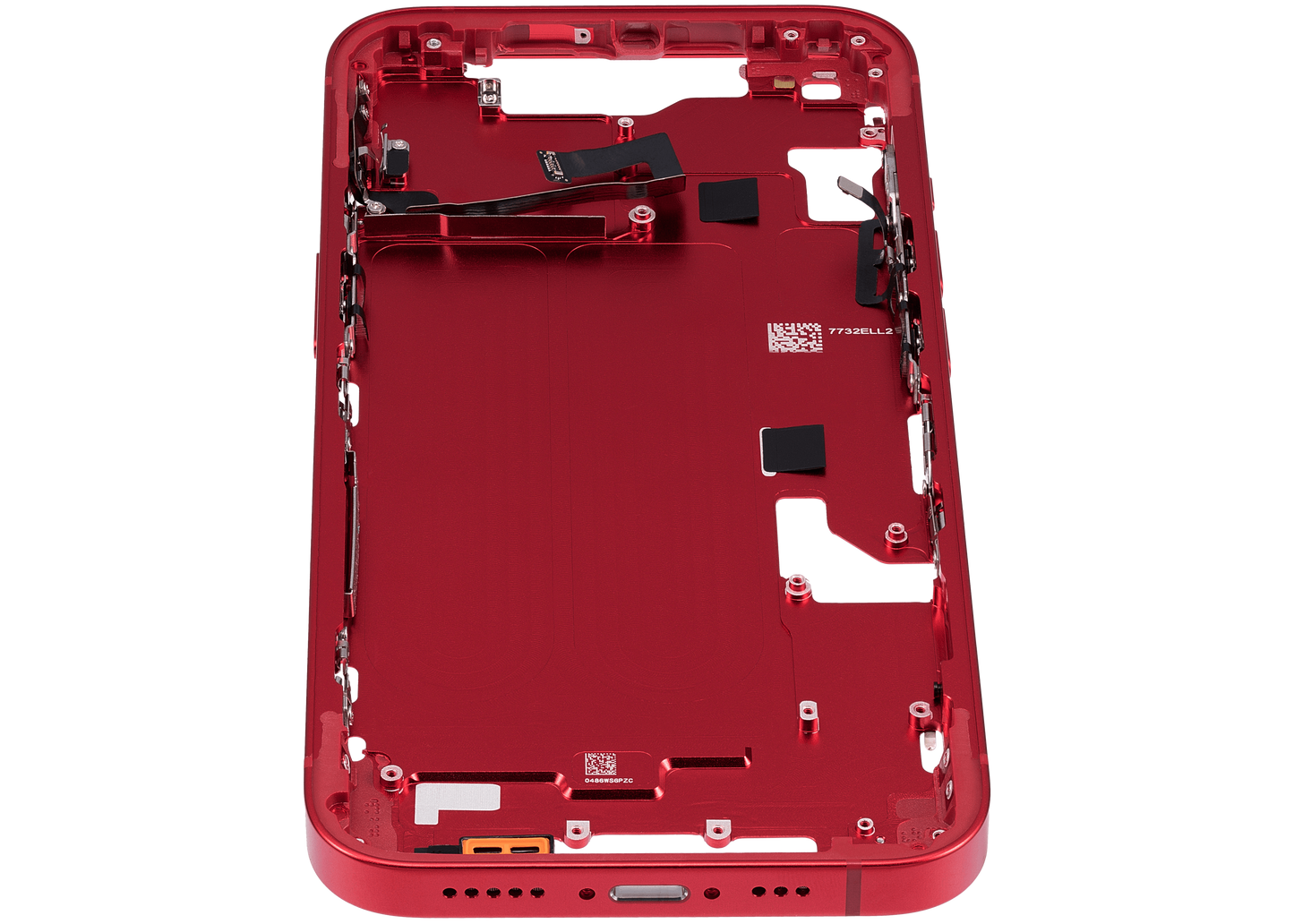 Mid-Frame Housing W/ Small Parts For iPhone 14 (EU / Global Version) (Aftermarket Plus) (Red)
