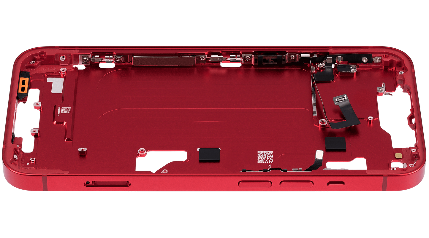 Mid-Frame Housing W/ Small Parts For iPhone 14 (EU / Global Version) (Aftermarket Plus) (Red)
