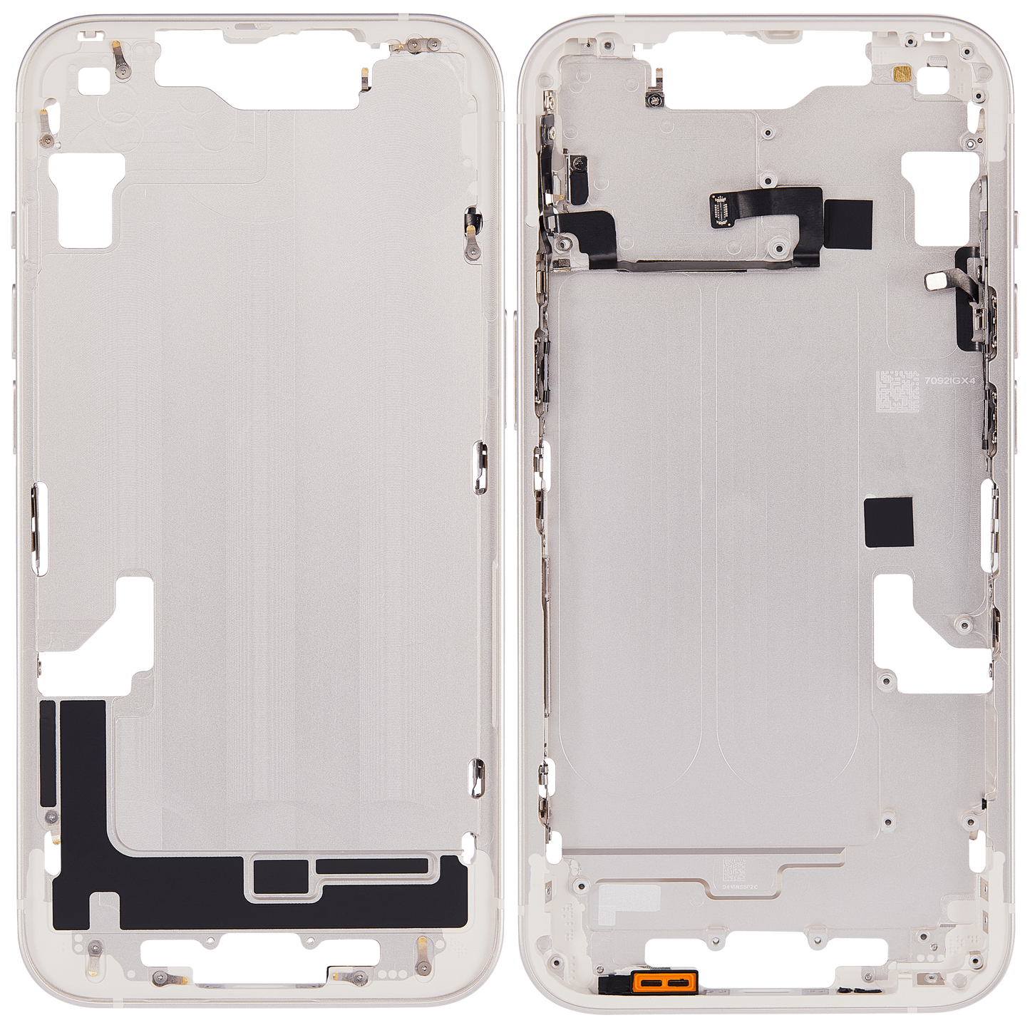 Mid-Frame Housing W/ Small Parts For iPhone 14 (EU / Global Version) (Aftermarket Plus) (Starlight)
