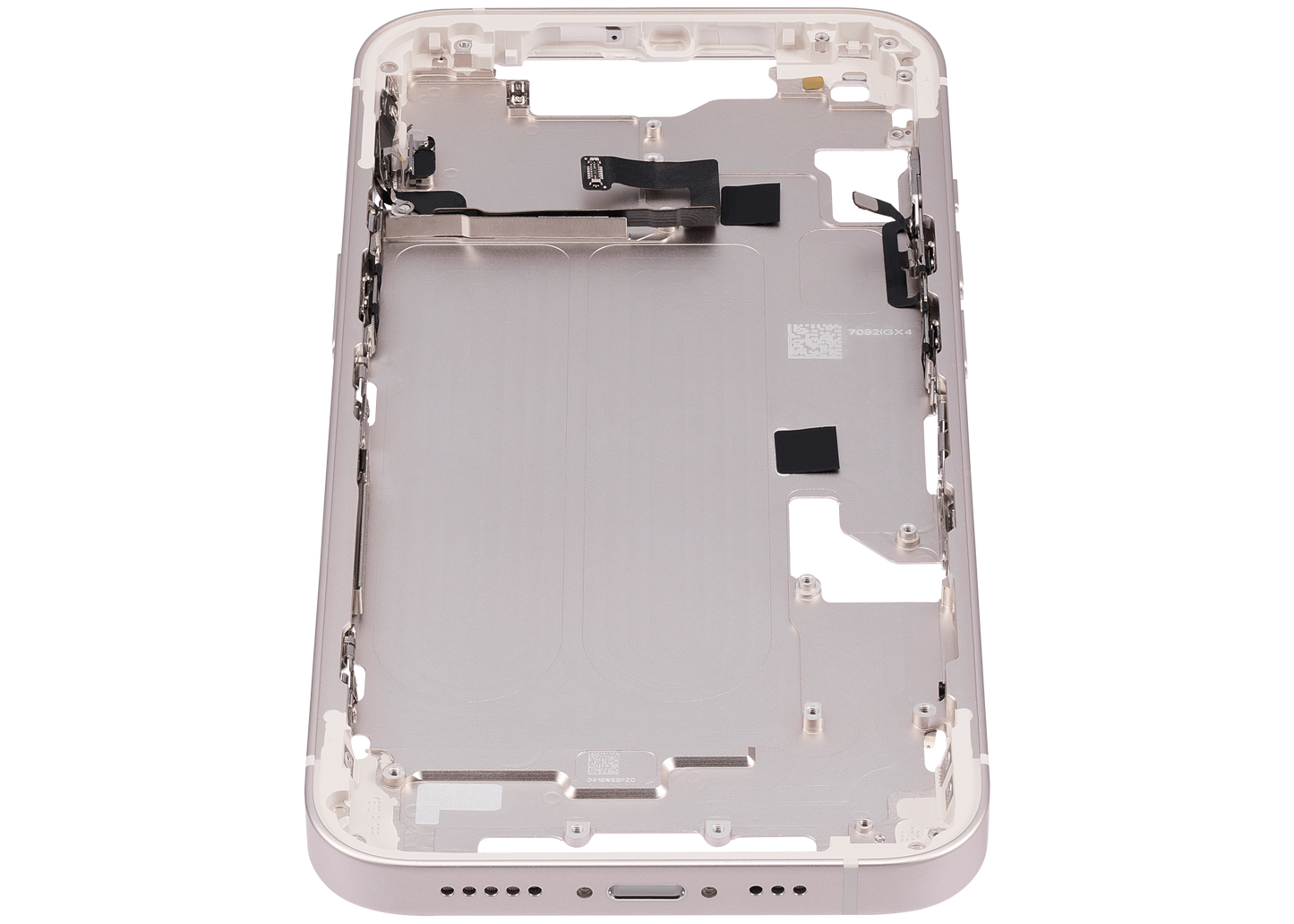 Mid-Frame Housing W/ Small Parts For iPhone 14 (EU / Global Version) (Aftermarket Plus) (Starlight)