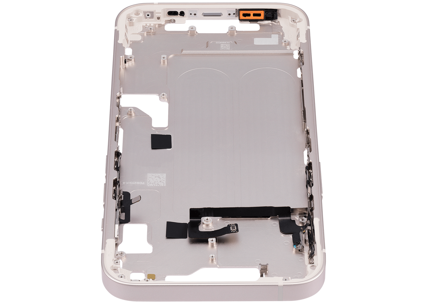 Mid-Frame Housing W/ Small Parts For iPhone 14 (EU / Global Version) (Aftermarket Plus) (Starlight)