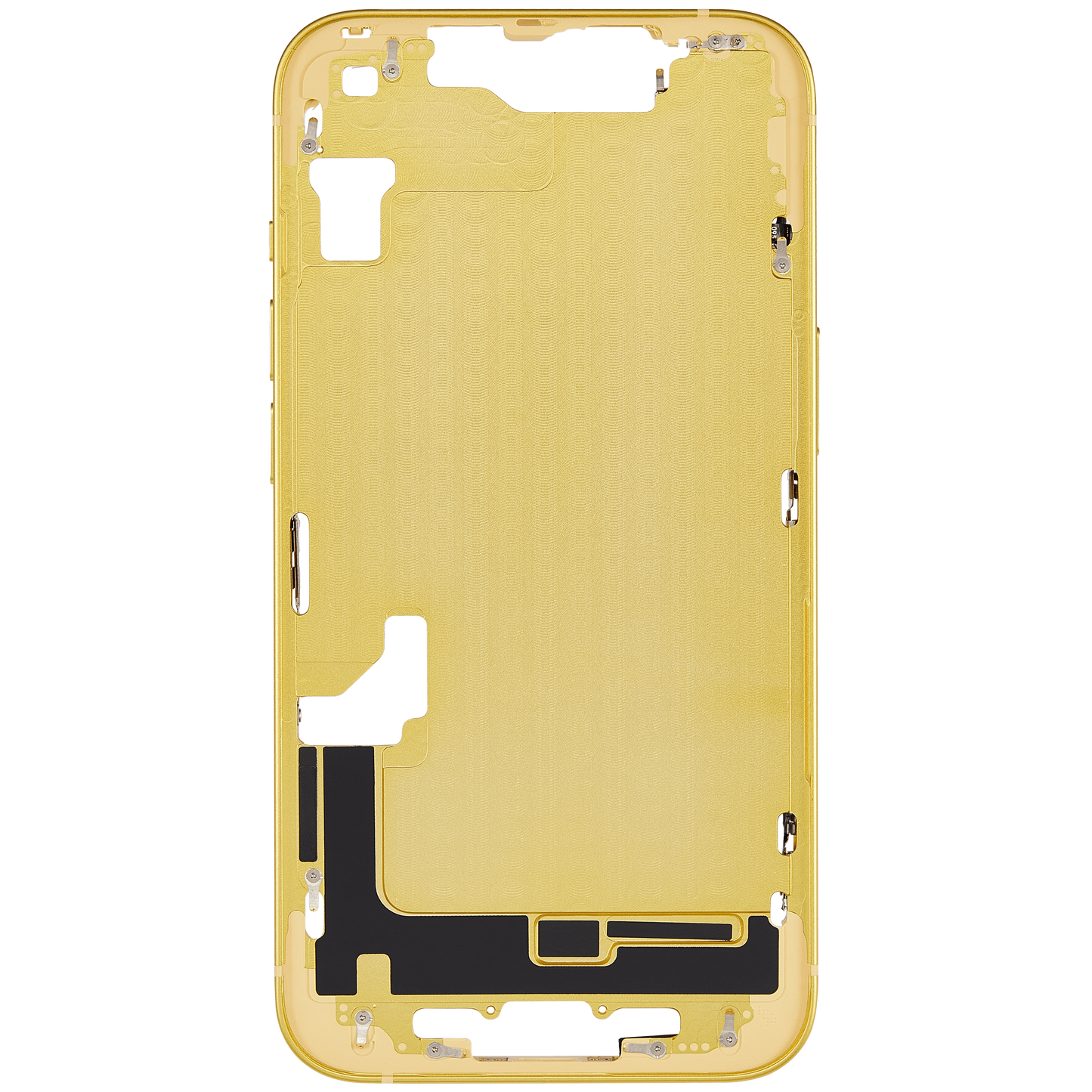 Mid-Frame Housing W/ Small Parts For iPhone 14 (EU / Global Version) (Aftermarket Plus) (Yellow)