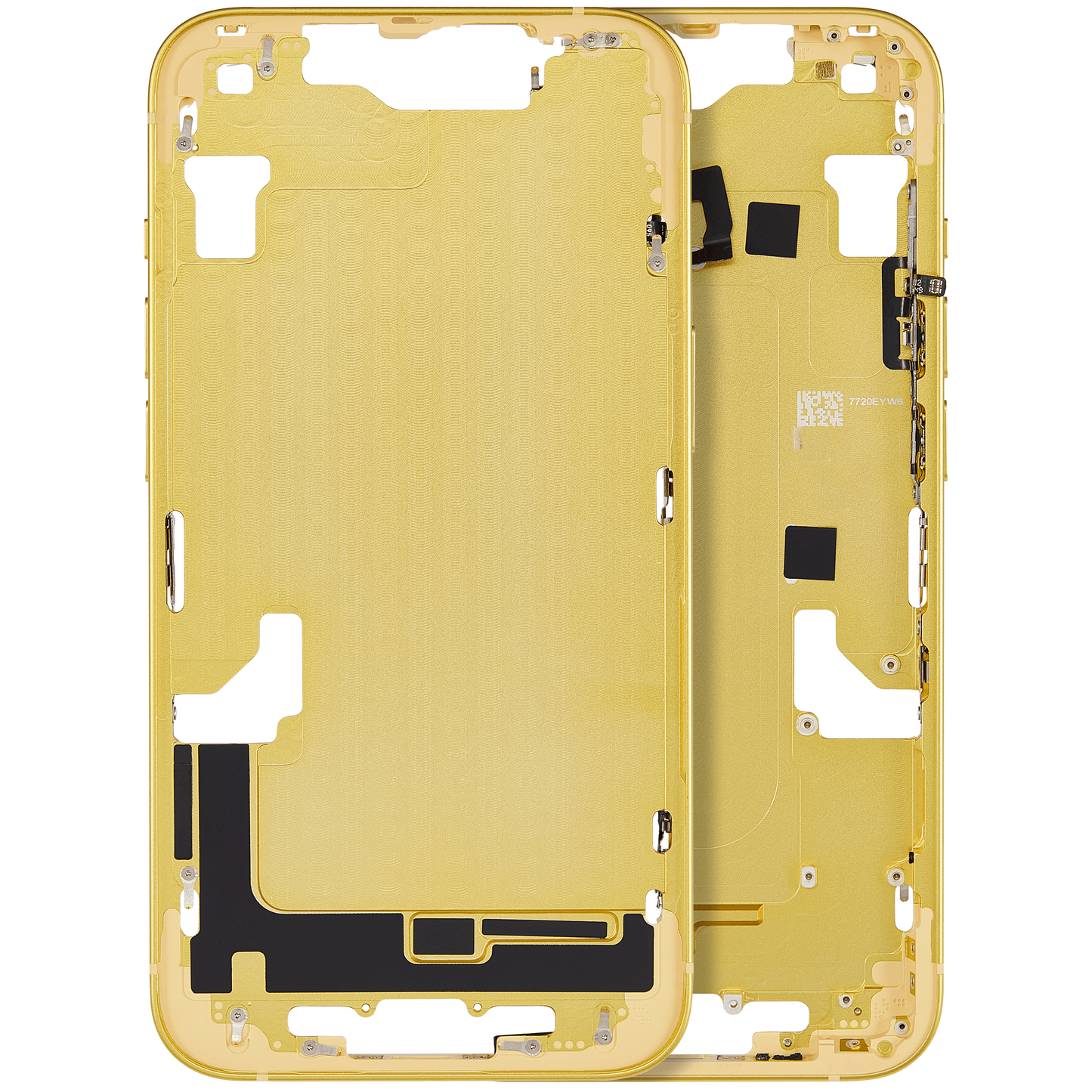 Mid-Frame Housing W/ Small Parts For iPhone 14 (EU / Global Version) (Aftermarket Plus) (Yellow)