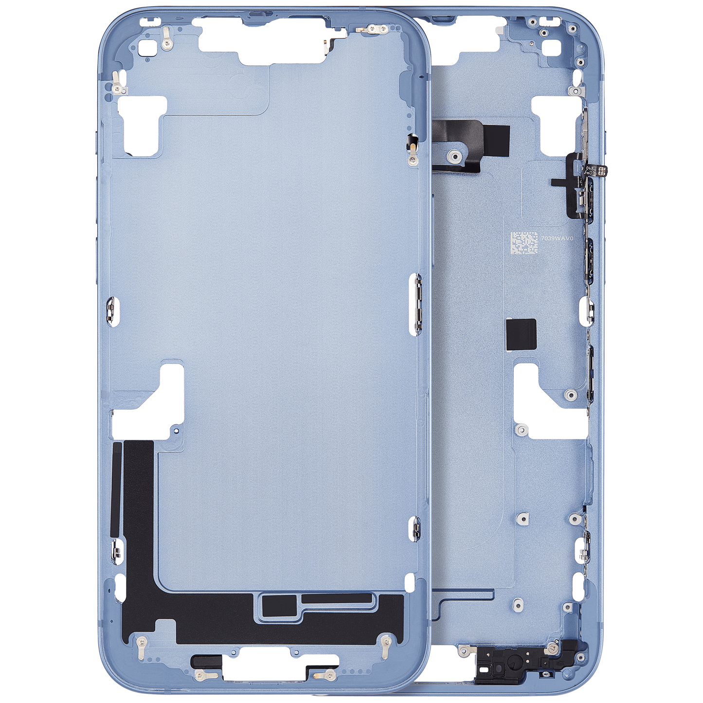 Mid-Frame Housing W/ Small Parts For iPhone 14 Plus (EU / Global Version) (Aftermarket Plus) (Blue)